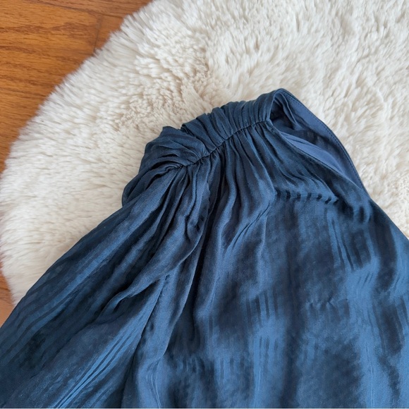 CAMI NYC Top Lenore ONE SHOULDER STRIPED Blue SILK BLEND Sz XS - Picture 5 of 8